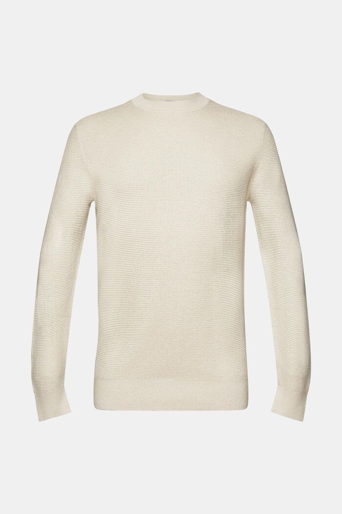 Gestreepte sweater, LIGHT TAUPE, detail image number 5