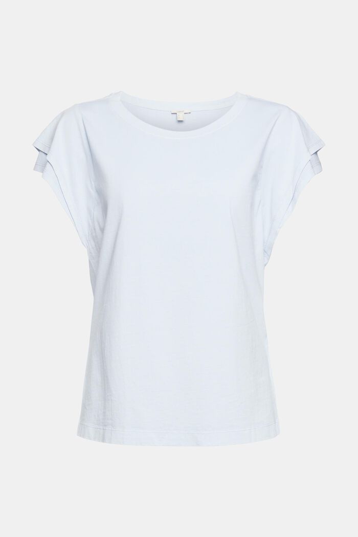 T-shirt van 100% organic cotton, LIGHT BLUE, overview