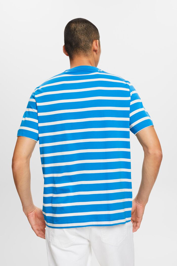 Gestreept T-shirt van katoen-jersey, BLUE, detail image number 3