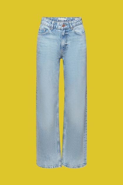 Straight fit jeans in jaren 80-stijl, BLUE LIGHT WASHED, overview