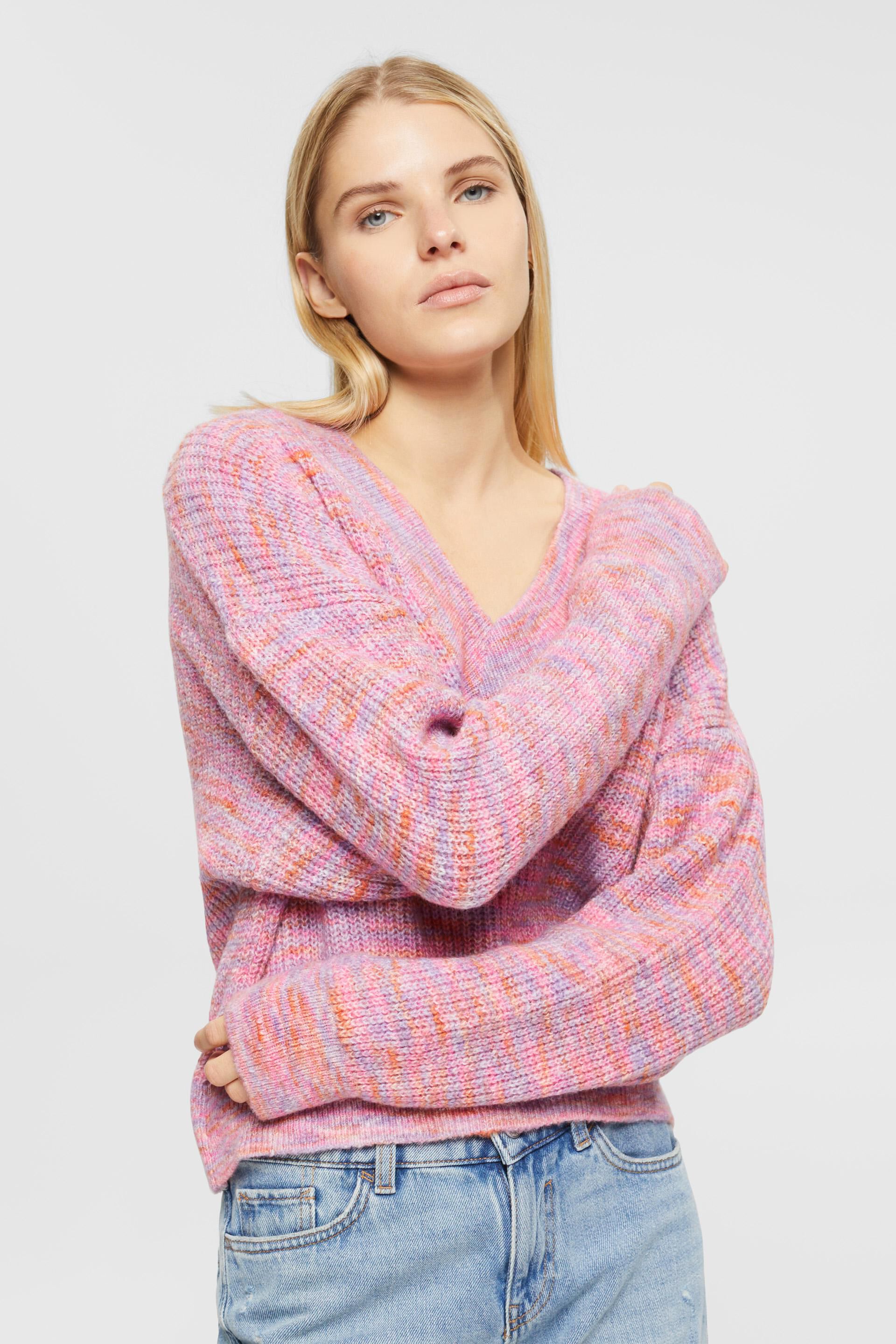 Mode Sweaters Grof gebreide truien Esprit Grof gebreide trui veelkleurig casual uitstraling 