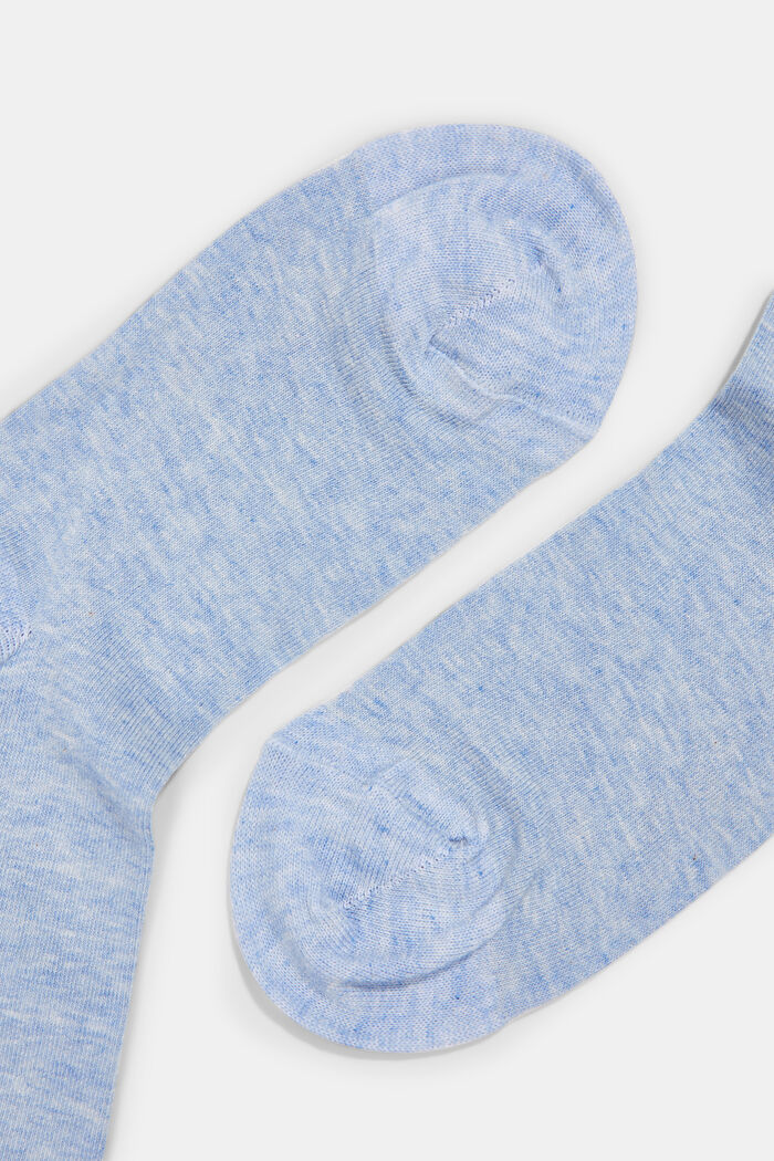 Set van 2 paar sokken met rolrandjes, organic cotton, JEANS, detail image number 1