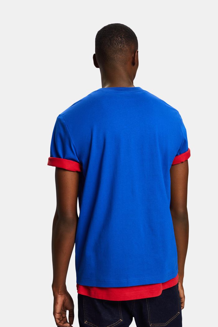 Uniseks T-shirt met logo, BRIGHT BLUE, detail image number 2