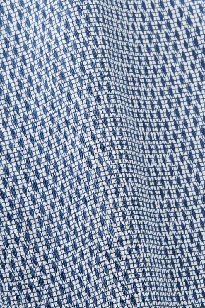 Katoenen overhemd met print en een relaxed fit, GREY BLUE, detail image number 4