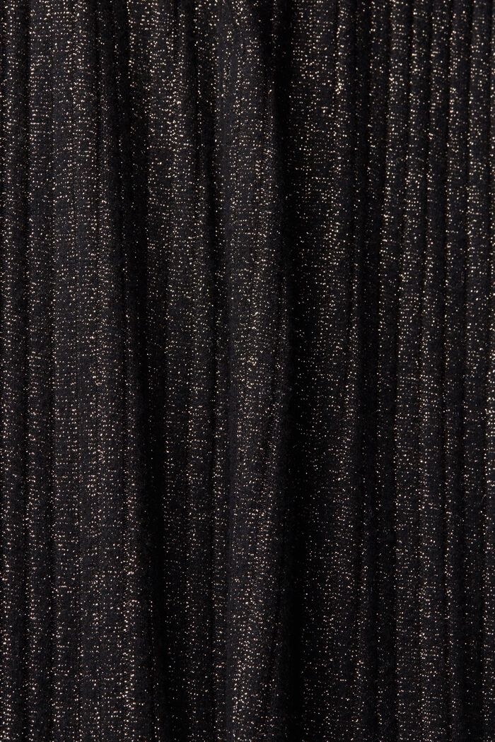 Fonkelende mini-jurk met cut-out, BLACK, detail image number 5