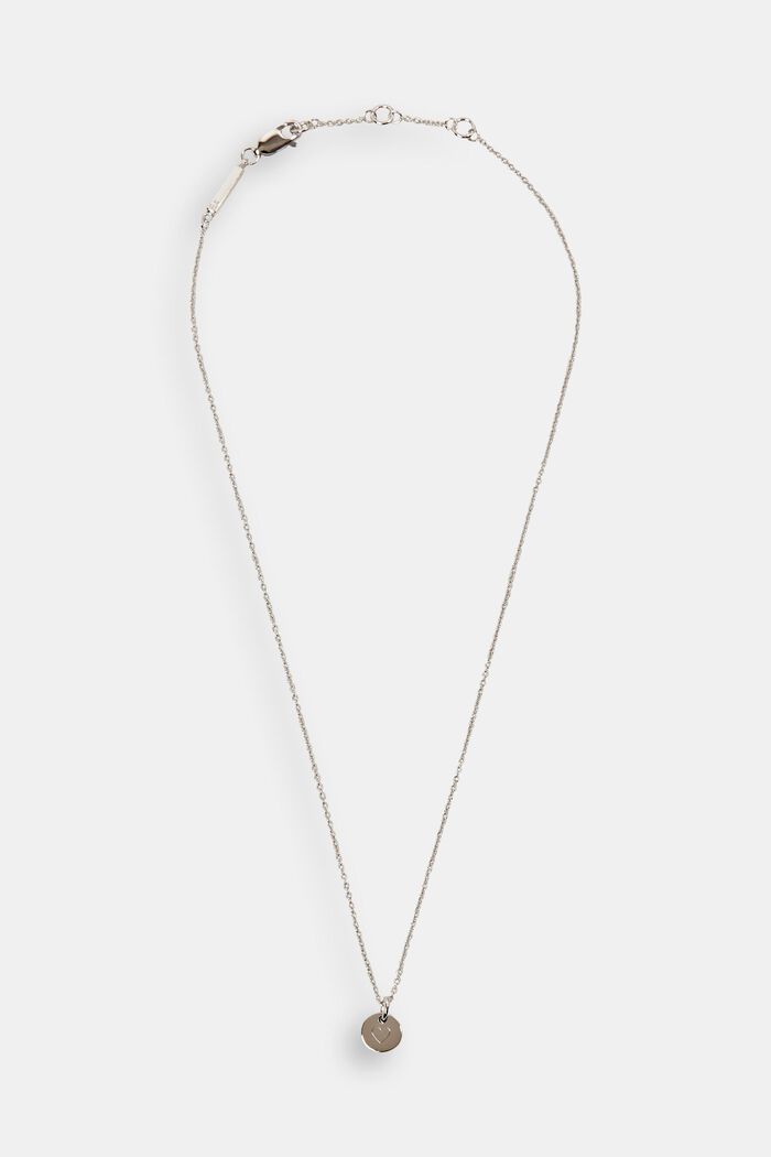 Gegraveerde ketting met hanger, sterlingzilver, SILVER, detail image number 0