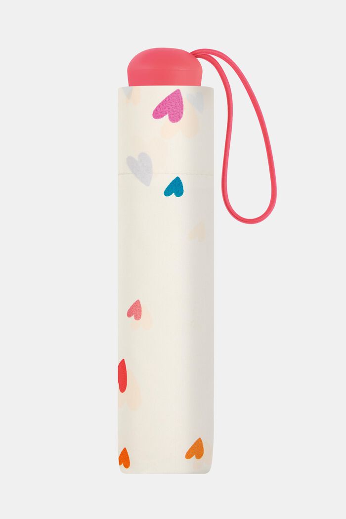 Kleine paraplu voor kinderen met lieve hartjes, ONE COLOR, detail image number 1