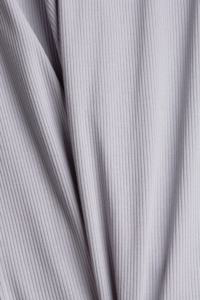 Pyjamabroek van geribde jersey, LIGHT BLUE LAVENDER, detail image number 4