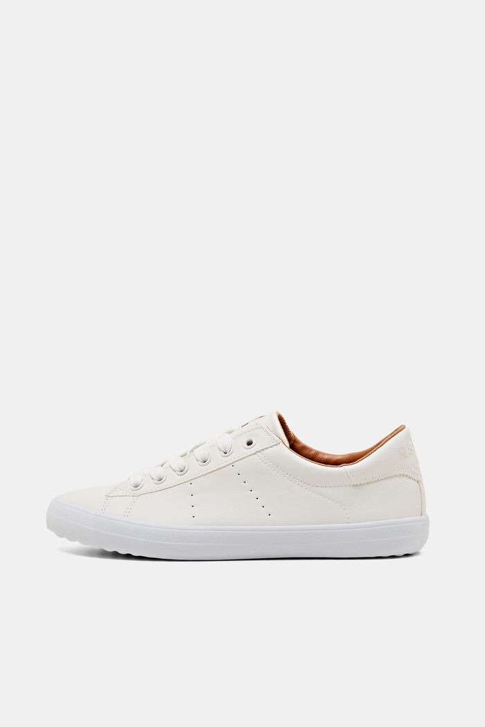 Sneakers in leerlook, OFF WHITE, detail image number 0