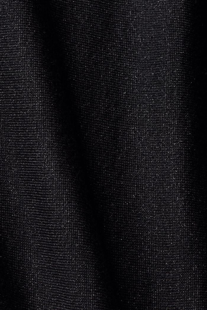Glinsterende trui, LENZING™ ECOVERO™, BLACK, detail image number 1
