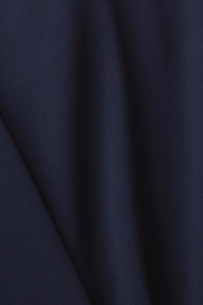 Chiffon blouse met ruches, NAVY, detail image number 5