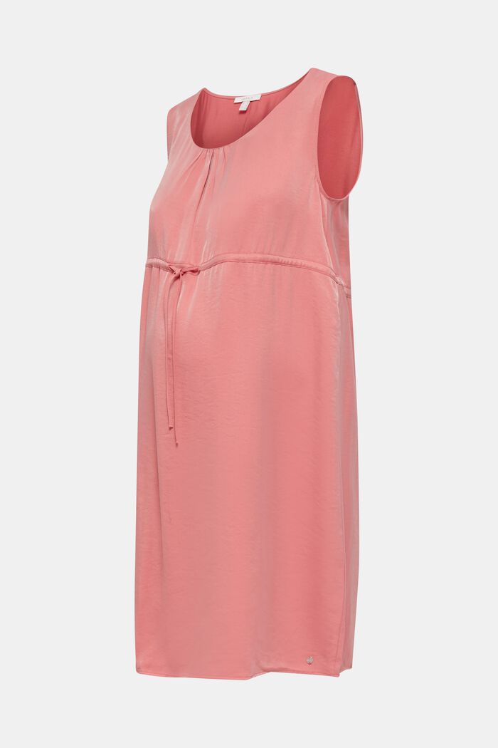Geweven jurk met tunnelkoord in de taille, CORAL, detail image number 0