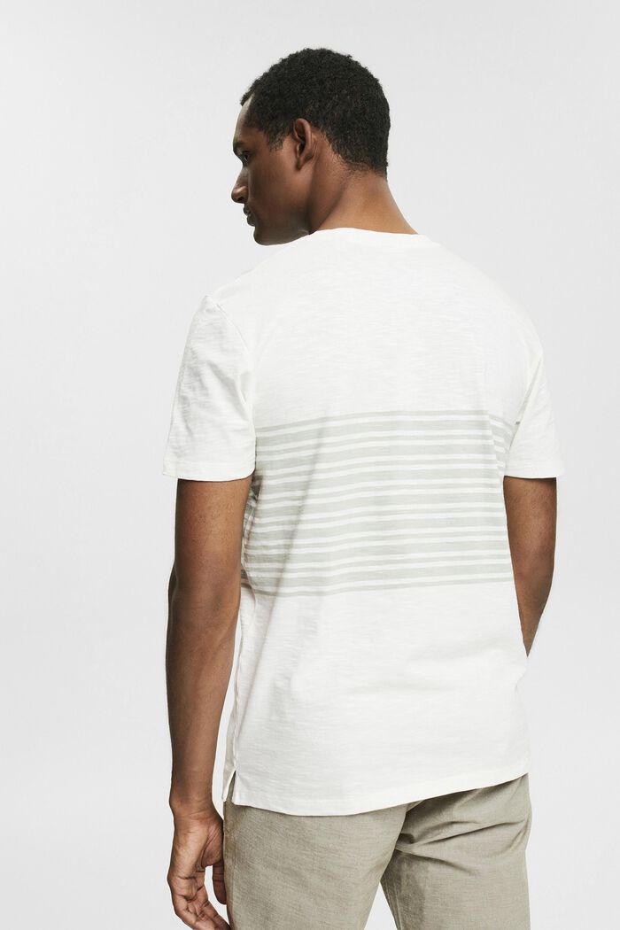 Jersey T-shirt met streepmotief, OFF WHITE, detail image number 3