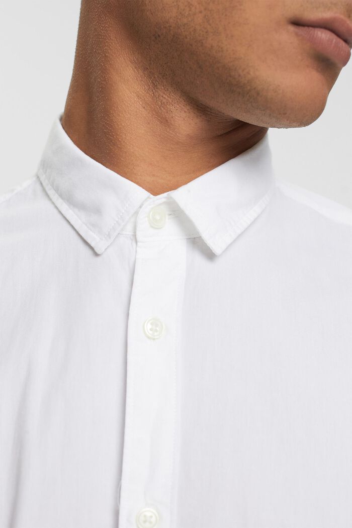 Slim fit, duurzaam katoenen overhemd, WHITE, detail image number 2