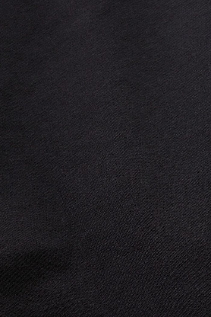 Sweatshirt met tunnelkoord in de zoom, BLACK, detail image number 6