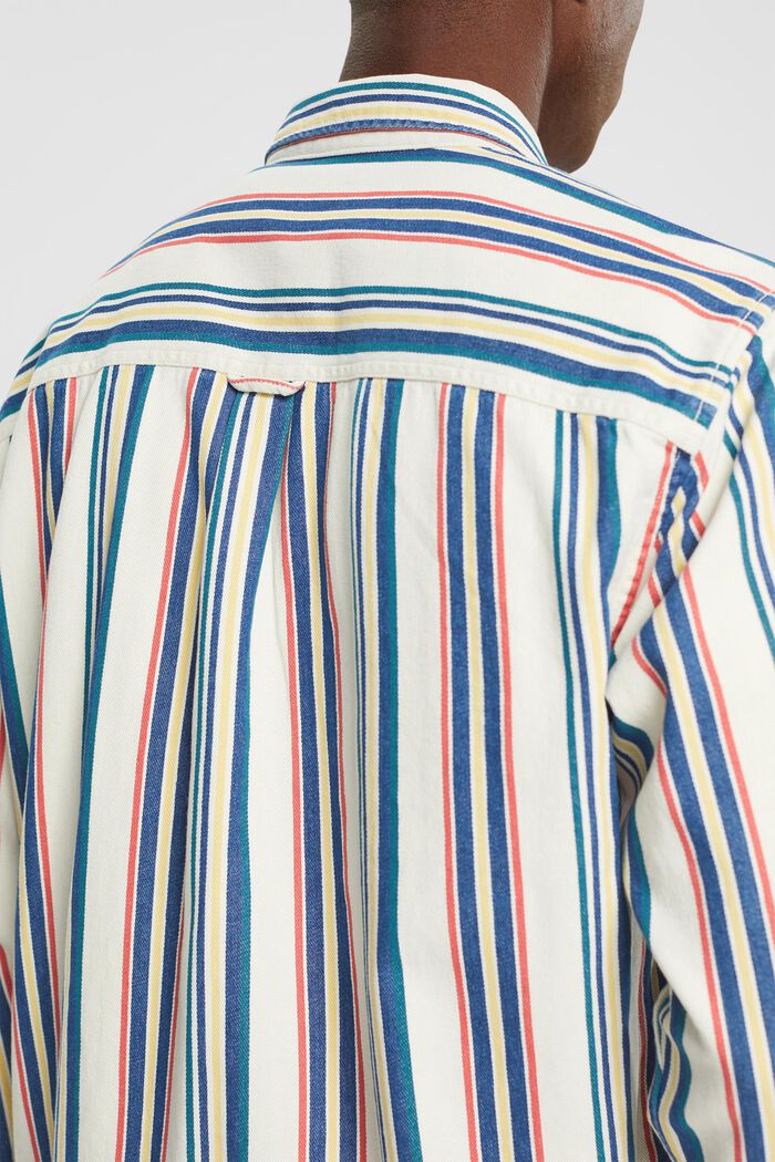 Meerkleurig gestreept overhemd met buttondownkraag, ICE, detail image number 4