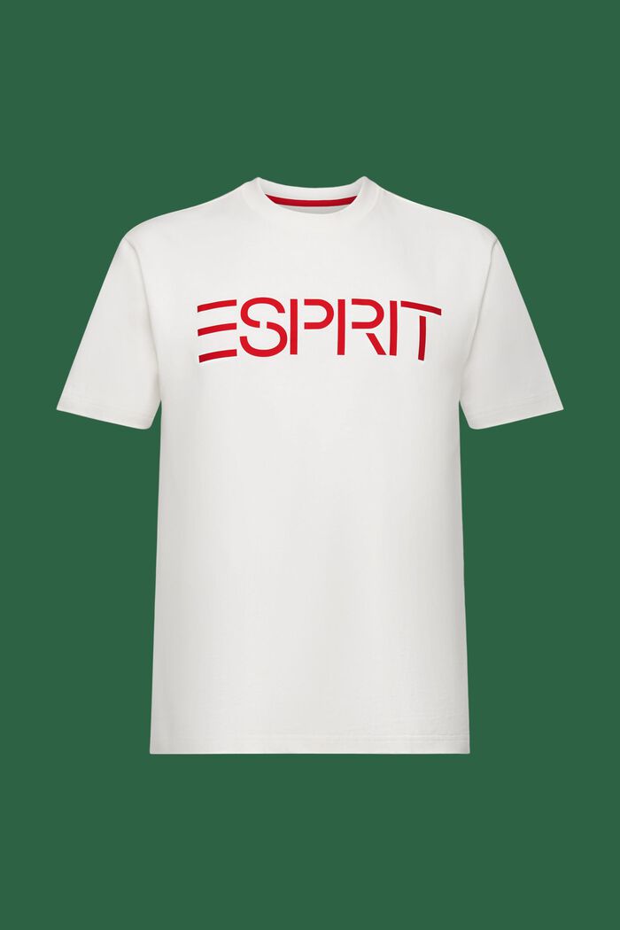 Uniseks T-shirt van katoen-jersey met logo, OFF WHITE, detail image number 7
