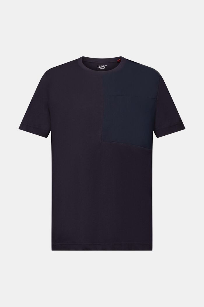 Jersey T-shirt met borstzak, NAVY, detail image number 6