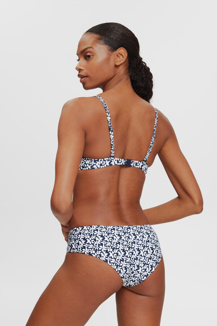 Gewatteerde bikinitop met print, NAVY, detail image number 2
