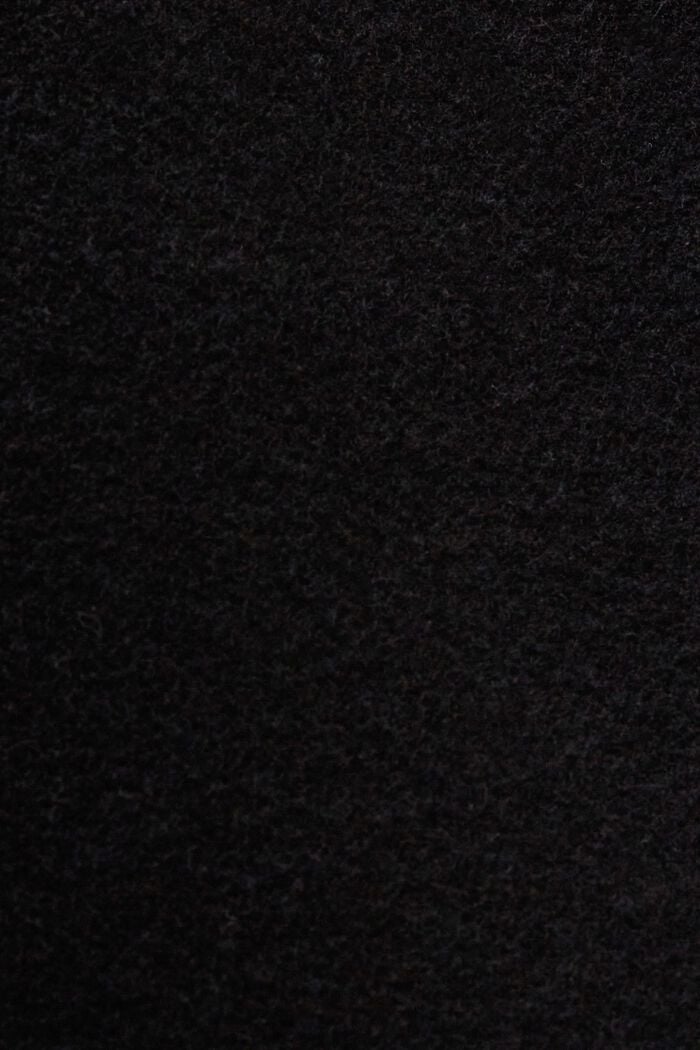 Mantel van een wolmix, BLACK, detail image number 5