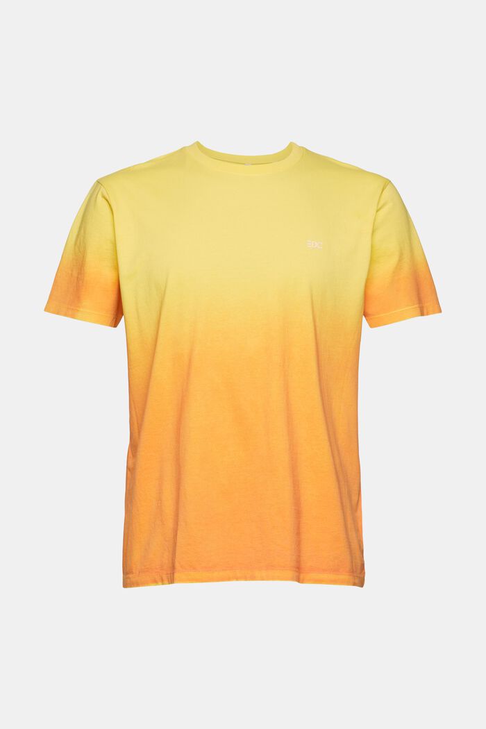 T-shirt met kleurverloop, YELLOW, overview