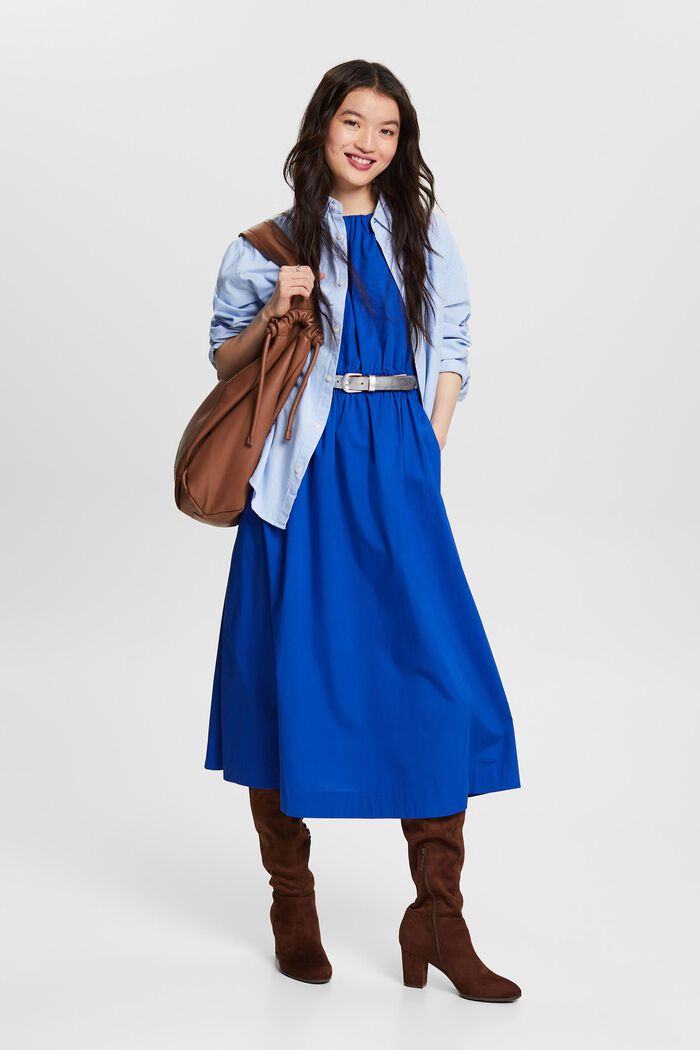 Mouwloze midi-jurk, BRIGHT BLUE, detail image number 1