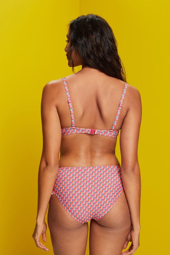 Gerecycled: gewatteerde bikinitop met beugels, PINK FUCHSIA, detail image number 2