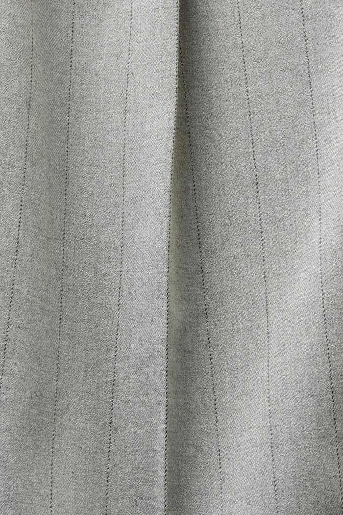 Glinsterende broek met wijde pijpen en fijne strepen, MEDIUM GREY, detail image number 5