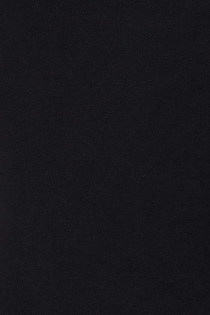 Gebreide jurk met polokraag, BLACK INK, detail image number 3