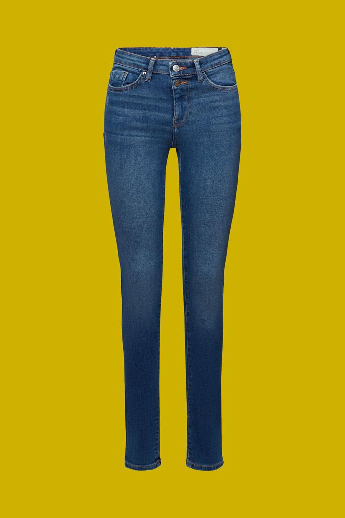 Jeans met veel stretch, BLUE DARK WASHED, detail image number 6
