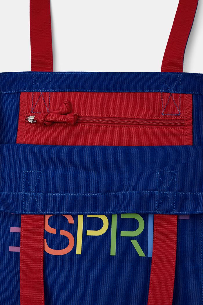Canvas tote bag met logo, BRIGHT BLUE, detail image number 3
