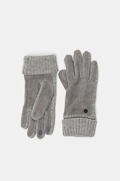 Handschoenen van leer en een wolmix