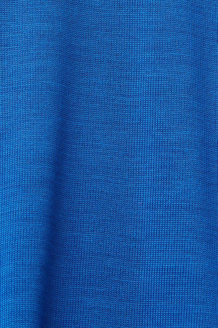 T-shirt met V-hals, TENCEL™, BRIGHT BLUE, detail image number 6