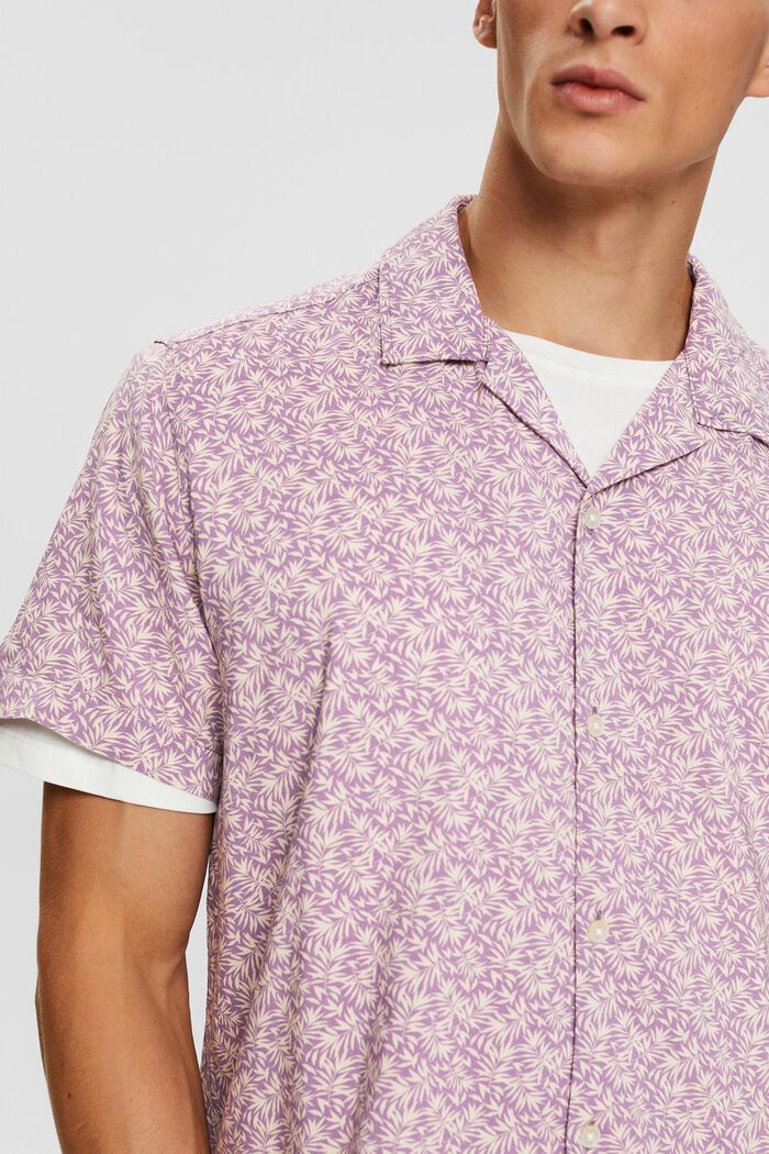 Overhemd met bloemenmotief, DARK MAUVE, detail image number 2