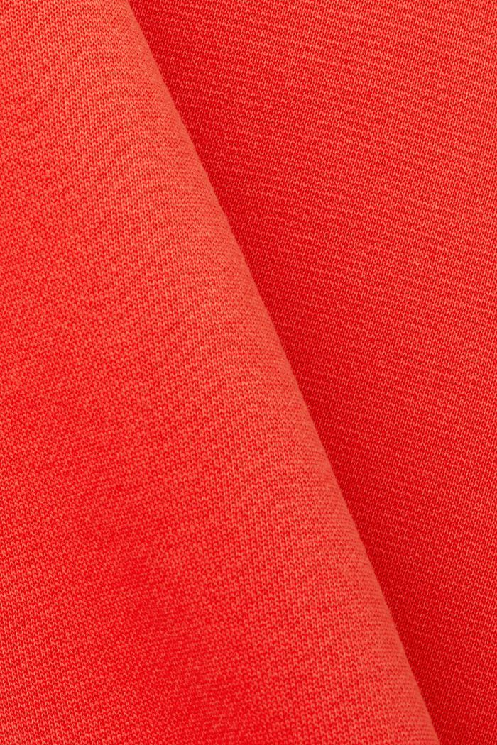 Effen sweatshirt met regular fit, RED, detail image number 6