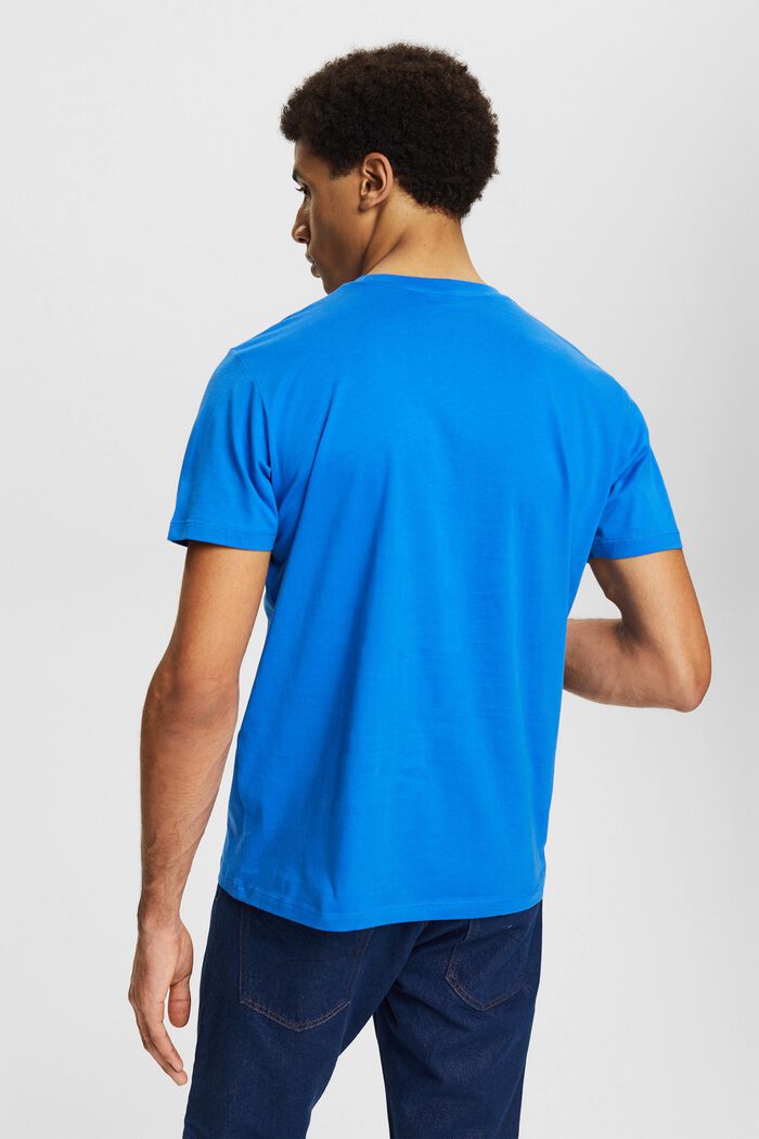 Jersey T-shirt met print, BRIGHT BLUE, detail image number 3