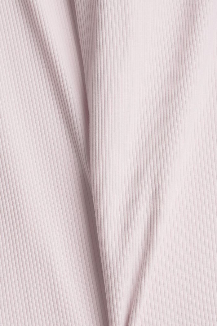 Pyjamabroek van geribde jersey, PASTEL PINK, detail image number 4
