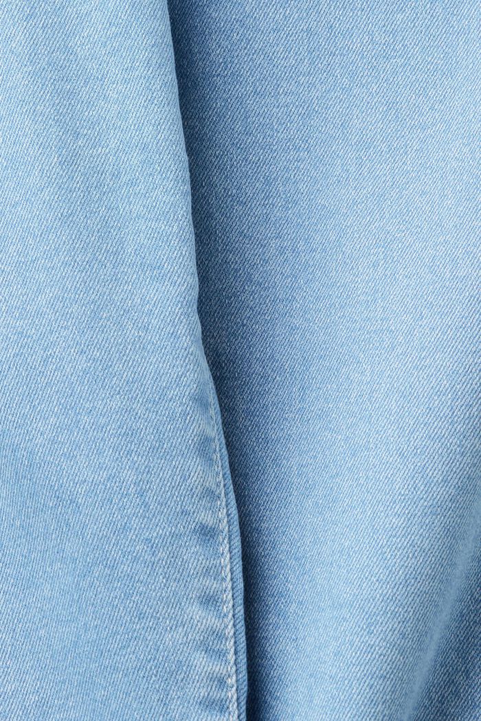Slim fit-jeans met middelhoge taille, BLUE LIGHT WASHED, detail image number 6