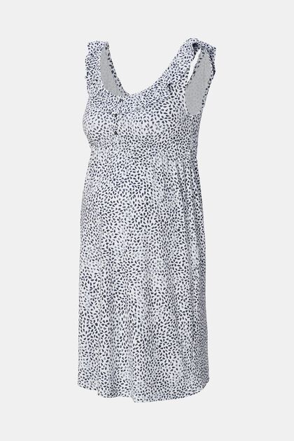 MATERNITY mouwloze mini-jurk met print