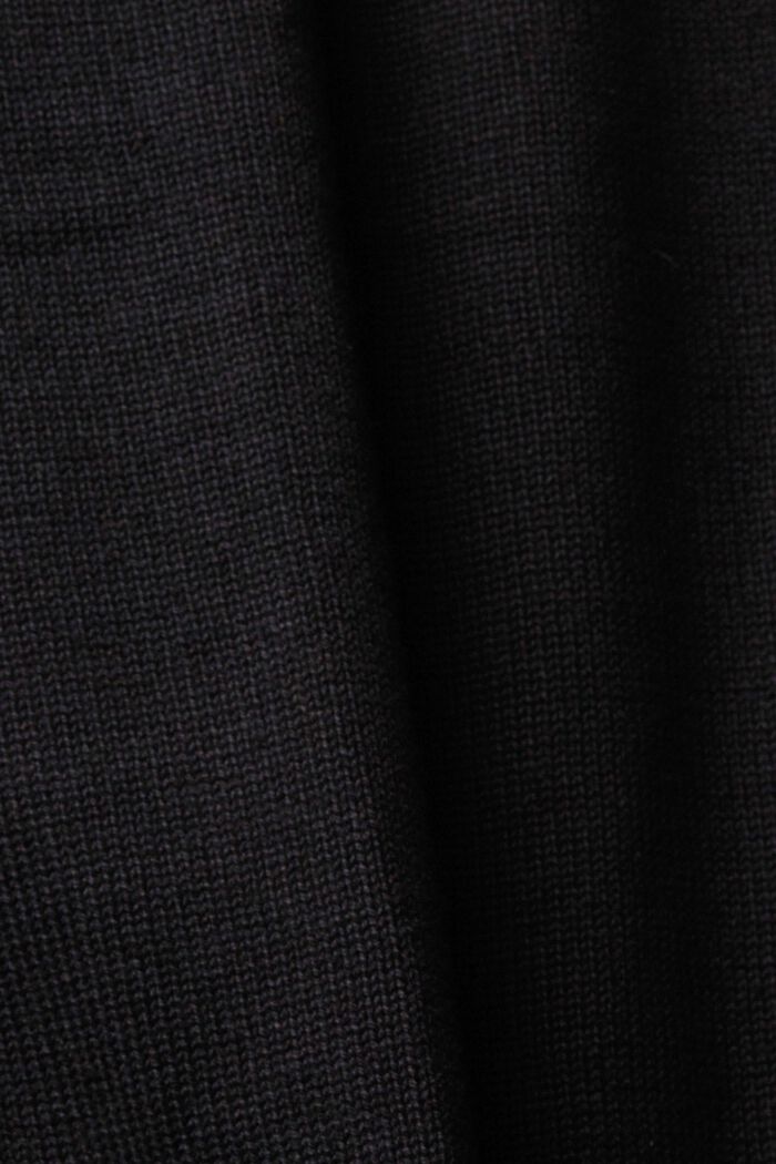 Gebreid vest met V-hals, BLACK, detail image number 6