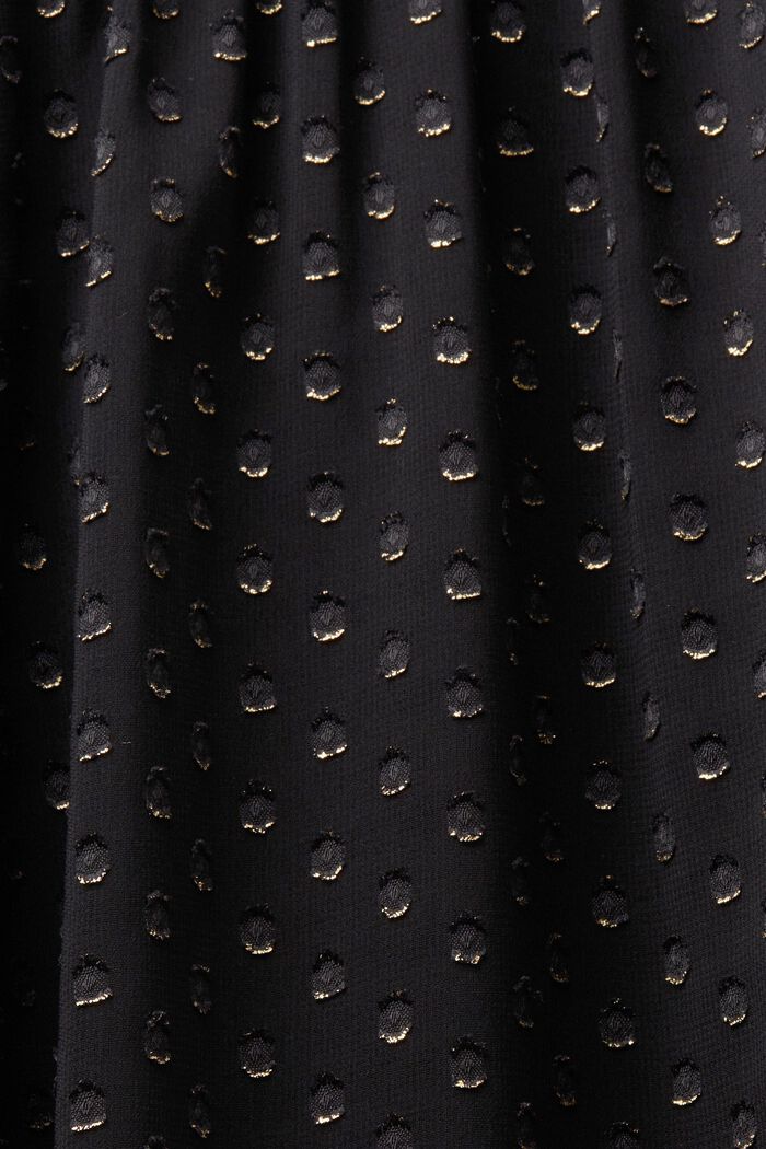 Midi-jurk met gouden spikkels, BLACK, detail image number 6