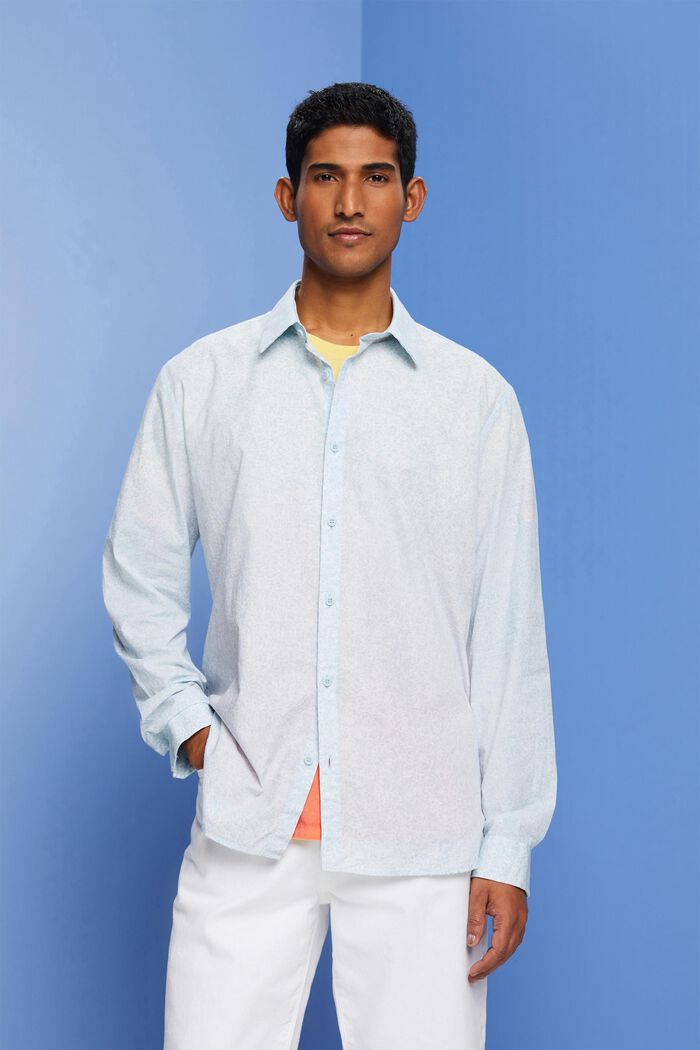 Shirt met motief, 100% katoen, LIGHT BLUE LAVENDER, detail image number 0