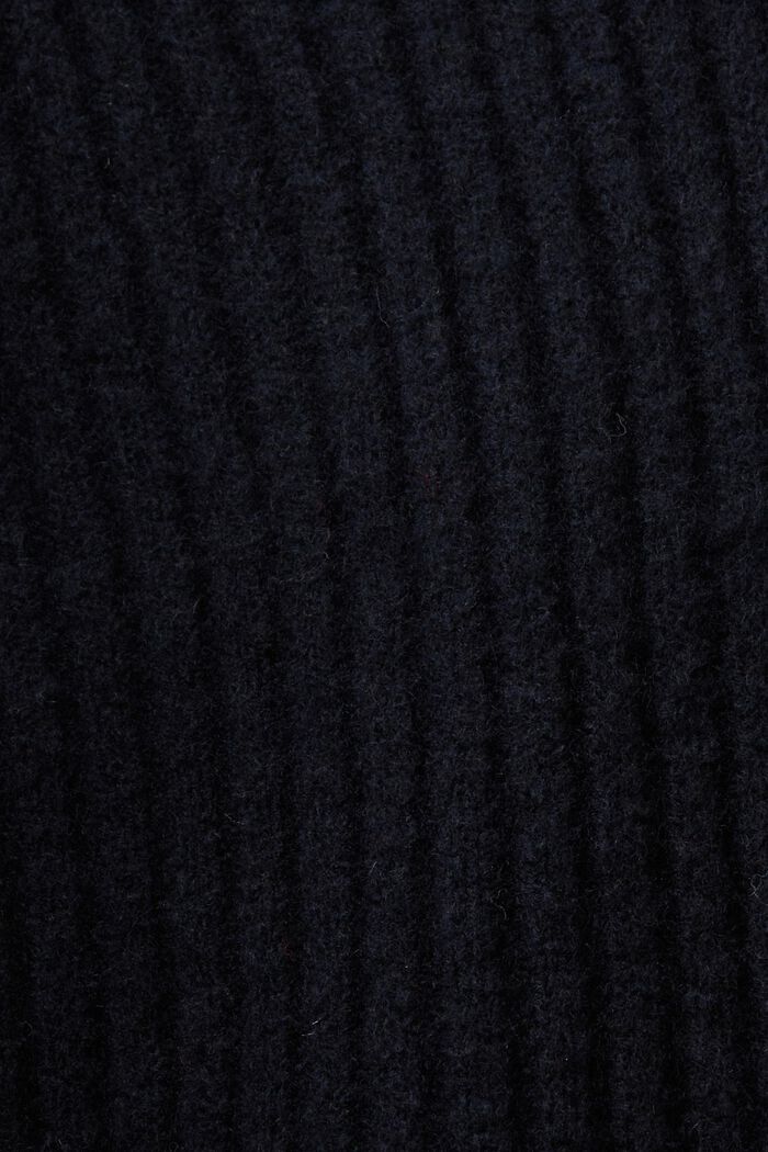 Mini-jurk van een ribbreisel, BLACK, detail image number 5