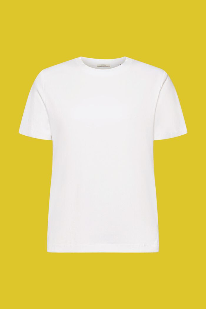 T-shirt van een katoenmix, WHITE, detail image number 7