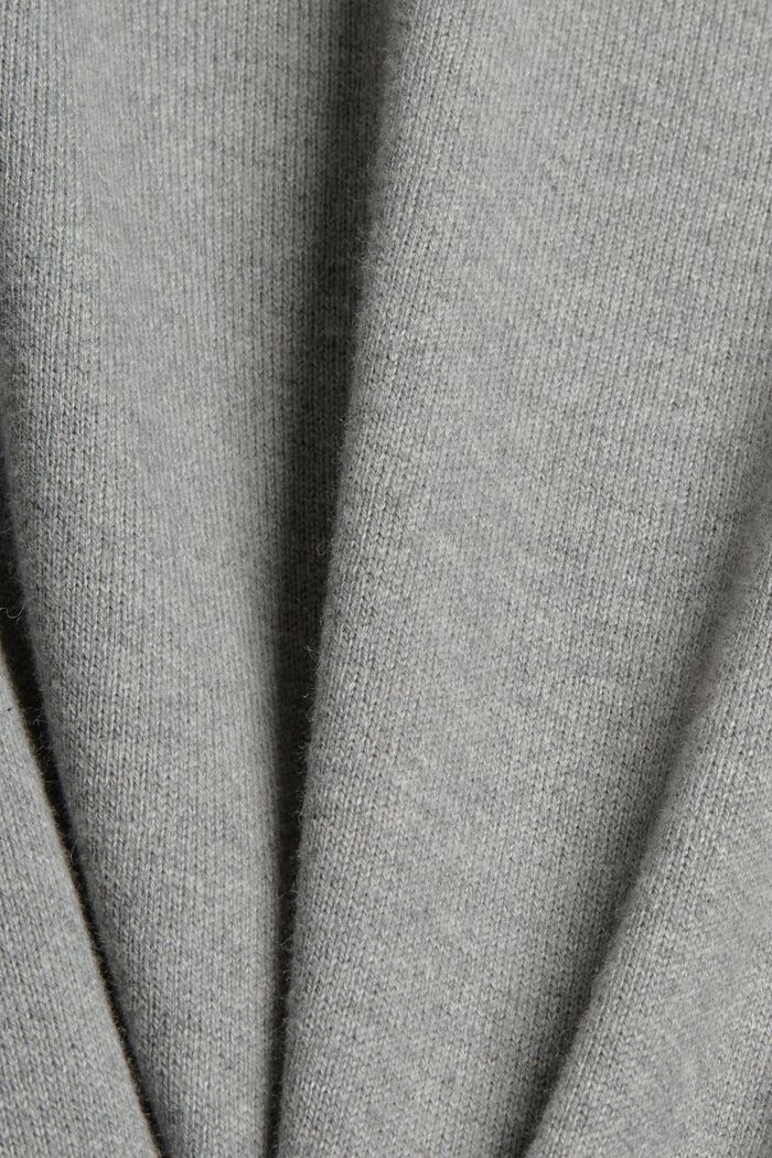Met kasjmier: trui met een ronde hals, MEDIUM GREY, detail image number 4