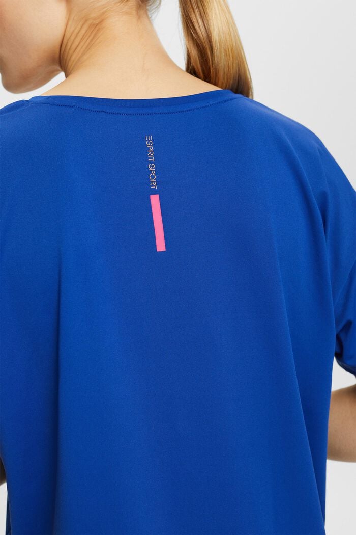 T-shirt met E-DRY, BRIGHT BLUE, detail image number 2