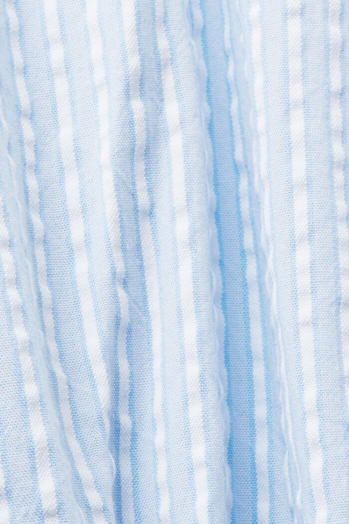 Midi-overhemdjurk met strikceintuur, katoenmix, LIGHT BLUE, detail image number 5