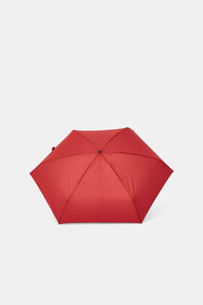 Effen mini opvouwbare paraplu, RED, detail image number 0