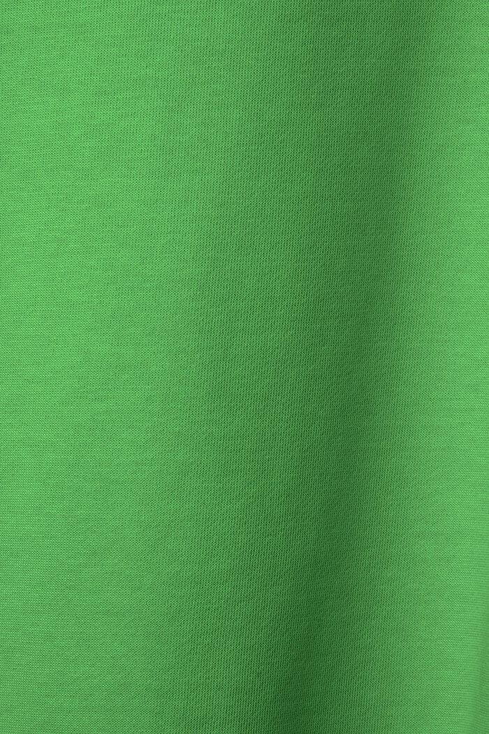 Uniseks logo-sweatshirt van katoenen fleece, GREEN, detail image number 5