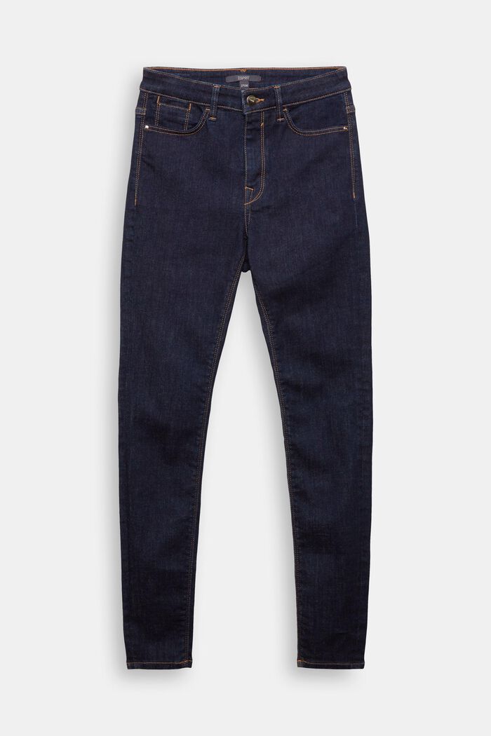 Gerecycled: shaping jeans met biologisch katoen, BLUE RINSE, detail image number 7
